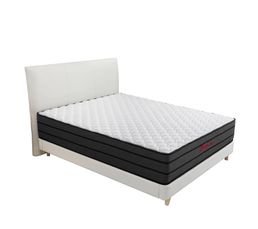 Matelas Mousse 140x200 cm INRE Epaisseur 25 cm Réversible Soutien Parfait
